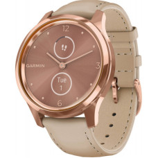 Garmin vivomove Luxe Rose Gold-Beige Leather (010-02241-21)