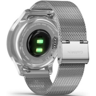 Garmin Vivomove Luxe Silver Stainless Steel w. Silver Milanese B. (010-02241-03)