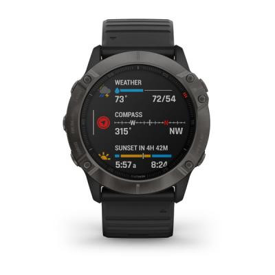  Garmin Fenix 6X Pro Sapphire Carbon Grey DLC (010-02157-11/10)