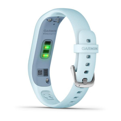 Garmin Vivosmart 4 Azure Blue with Silver Hardware Small/Medium (010-01995-14)