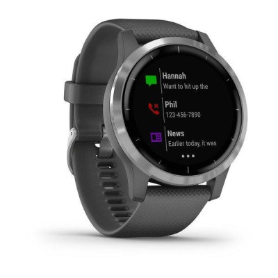 Garmin vivoactive 4 Shadow Gray/Silver (010-02174-03/010-02174-01)