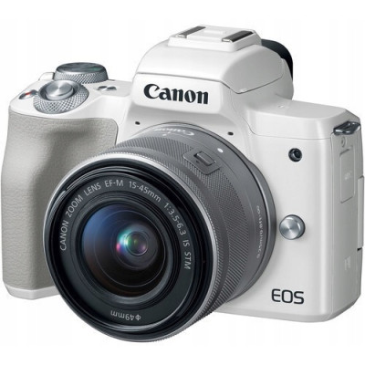 Canon EOS M50 kit (15-45mm) IS STM White (2681C057)