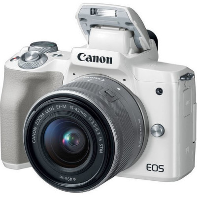 Canon EOS M50 kit (15-45mm) IS STM White (2681C057)