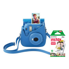 Fujifilm Instax Mini 9 Blue + ЧОХОЛ + ФОТОПАПЕР (10шт)