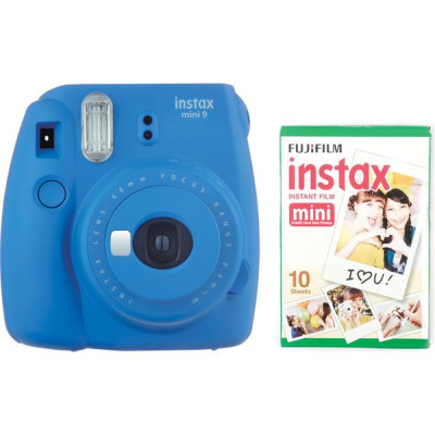 Fujifilm Instax Mini 9 Blue + ФОТОПАПЕР (10шт)