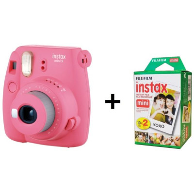 Fujifilm Instax Mini 9 Pink + ФОТОБУМАГА (20шт)