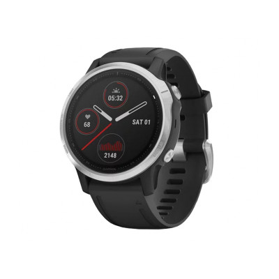 Garmin Fenix 6S Solar Silver with black band (010-02409-00)