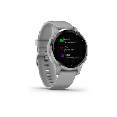 Garmin vivoactive 4S Powder Gray/Silver (010-02172-03/010-02172-01)