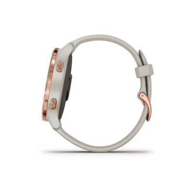 Garmin Venu Rose Gold Stainless Steel Bezel w. Light Sand and Silicone B. (010-02173-23/22/21)