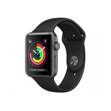 Apple Watch Series 3 GPS 38mm Space Gray with Black Sport Band (MTF02)