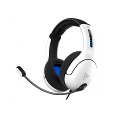 PDP PS5 / PS4 LVL50 Wired Headphones - White (051-099-EU-WH)