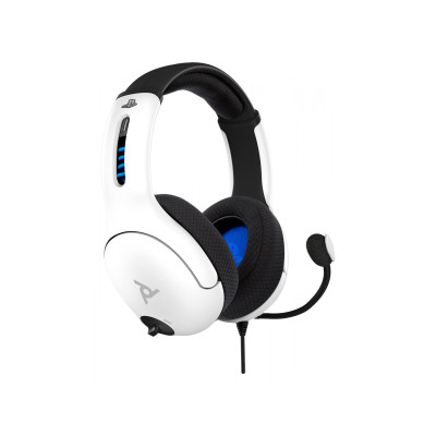 PDP PS5 / PS4 LVL50 Wired Headphones - White (051-099-EU-WH)