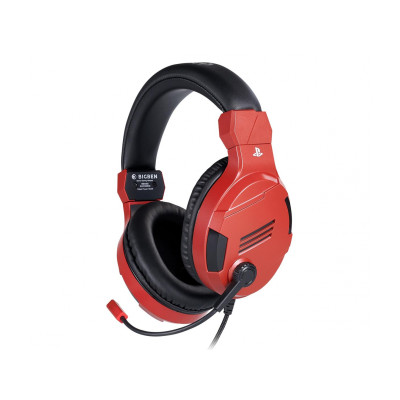 BigBen PS4 Console Headphones - Red (3499550381429)