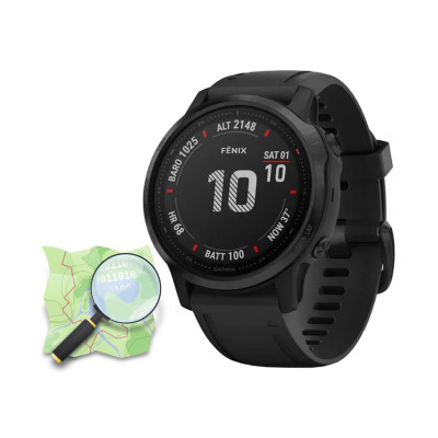 Garmin Fenix 6S Pro Black With Black Band (010-02159-14/010-02159-13)