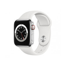 Apple Watch 6 40/Silver Steel/White Sport LTE (M06T3WB/A)