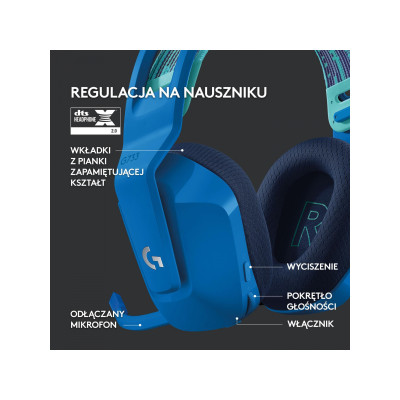 Logitech Lightspeed Wireless RGB Gaming Headset G733 Blue (981-000943)