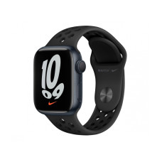 Apple Watch Nike Series 7 GPS 41mm Midnight Aluminum Case w. Anthracite/Black Nike Sport Band (MKN43)