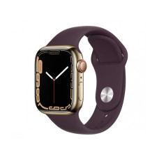 Apple Watch 7 41/Gold Steel/Dark Cherry Sport LTE (MKHY3WB/A)