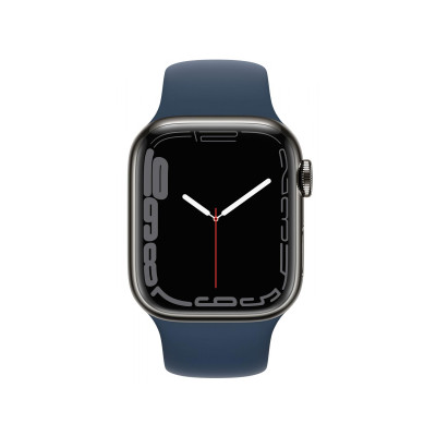 Apple Watch 7 41/Graphite Steel/Abyss Blue Sport LTE (MKJ13WB / A)