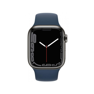 Apple Watch 7 45 / Graphite Steel / Abyss Blue Sport LTE (MKL23WB / A)