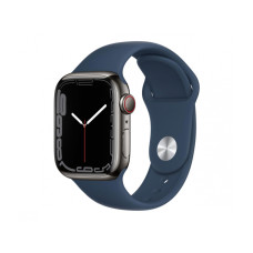 Apple Watch 7 41/Graphite Steel/Abyss Blue Sport LTE (MKJ13WB/A)