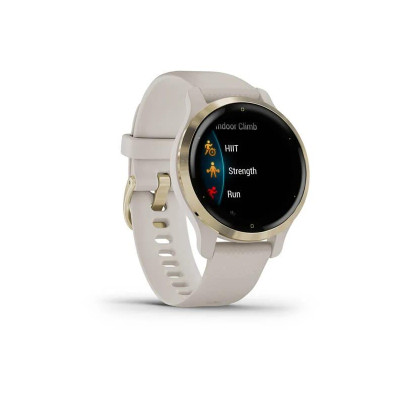 Garmin Venu 2S Light Gold Stainless Steel Bezel with Light Sand Case and Silicone Band (010-02429-01/11)