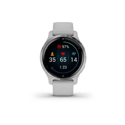 Garmin Venu 2S Silver Stainless Steel Bezel with Mist Gray Case и Silicone Band (010-02429-12/)