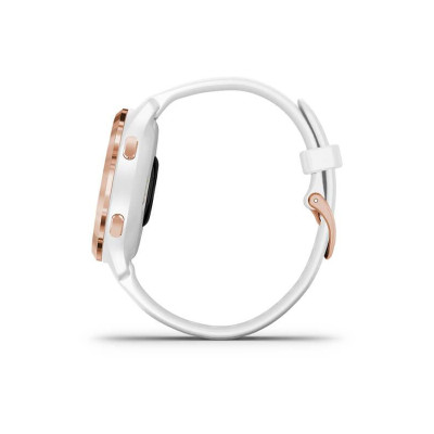 Garmin Venu 2S Rose Gold Bezel with White Case and Silicone Band (010-02429-13)