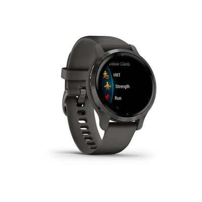 Garmin Venu 2S Slate Bezel with Graphite Case and Silicone Band (010-02429-10)