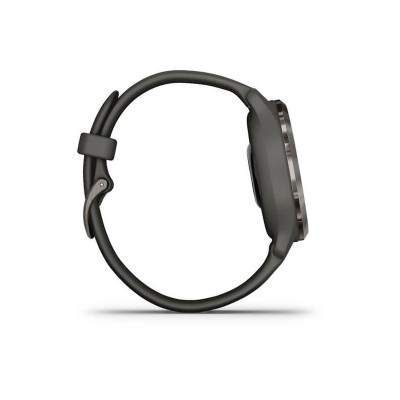 Garmin Venu 2S Slate Bezel with Graphite Case and Silicone Band (010-02429-10)