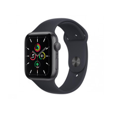 Apple Watch SE GPS 44mm Space Gray Aluminum Case with Midnight Sport Band (MKQ63)