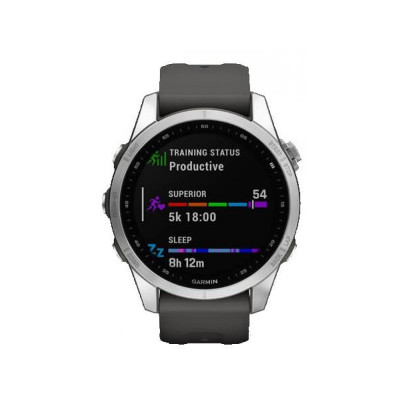 Garmin Fenix 7S Silver with Graphite Band (010-02539-00/01)