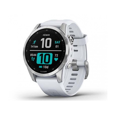 Garmin Fenix 7S Silver with Whitestone Band (010-02539-02/03)