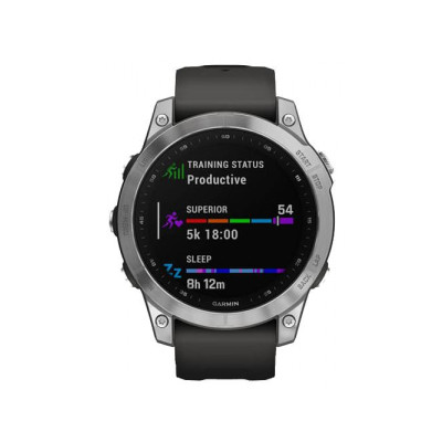 Garmin Fenix 7 Silver with Graphite Band (010-02540-00/01)