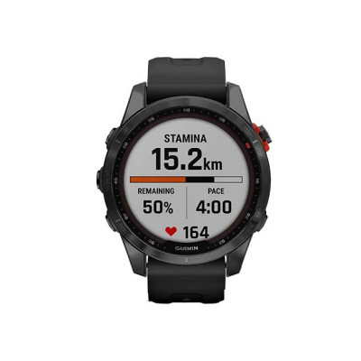 Garmin Fenix 7S Solar Slate Gray with Black Band (010-02539-12/13)