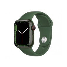 Apple Watch Series 7 GPS + Cellular 41mm Green Aluminum Case with Clover Sport Band (MKH93)