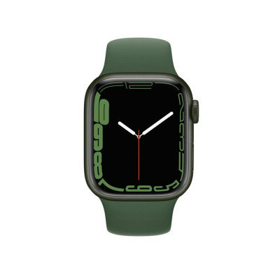 Apple Watch Series 7 GPS + Cellular 41mm Green Aluminum Case with Clover Sport Band (MKH93)