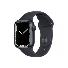 Apple Watch Series 7 GPS 41mm Midnight Aluminum Case With Midnight Sport Band (MKMX3)