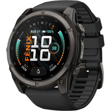 Garmin Fenix 9 51mm Carbon Gray DLC Titanium with Black Silicone Band (010-04763-10/11)
