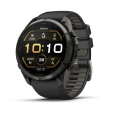 Garmin Fenix 9 Pro 51mm Carbon Gray DLC Titanium with Black/Pebble Gray Silicone Band (010-04337-15/16) 