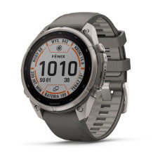 Garmin Fenix 9 Pro inReach Solar 47mm Titanium with Pebble Gray/Silver Gray Silicone Band (010-04338-00/01)