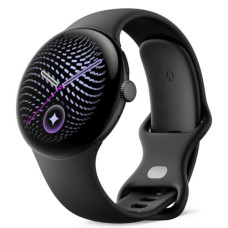 Google Pixel Watch 5 45mm Wi-Fi Matte Black Aluminum case / Obsidian Active Band