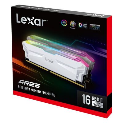 Lexar 16 GB (2x8GB) 4000 MHz Ares Gaming White (LD4EU008G-R4000GDWA) 
