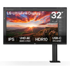 LG 32" UHD 4K Ergo IPS Monitor USB-C Black (32UN880K-B)