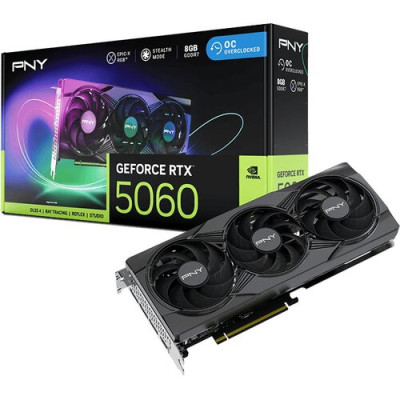 PNY GeForce RTX 5060 ARGB EPIC-X RGB Overclocked Triple Fan (VCG50608TFXXPB1-O)