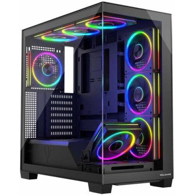 Modecom Volcano Stellar ARGB MIDI 8F Black (AT-STELLAR-8F-ARGB-10) 