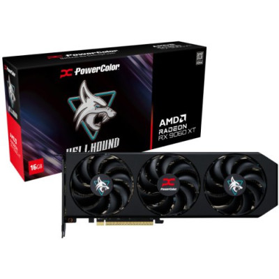 PowerColor Radeon RX 9060 XT 16GB Hellhound (RX9060XT 16G-L/OC)