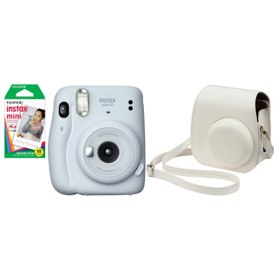 Fujifilm Instax Mini 11 Ice White + ЧОХОЛ + ФОТОПАПЕР (10шт)