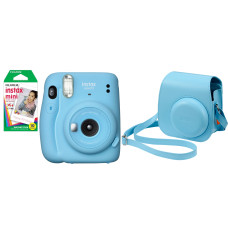 Fujifilm Instax Mini 11 Sky Blue + ЧОХОЛ + ФОТОПАПЕР (10шт)