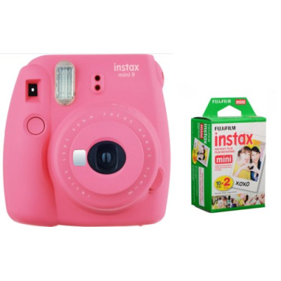 Fujifilm Instax Mini 9 Pink + СУМКА + ФОТОПАПЕР (10шт)